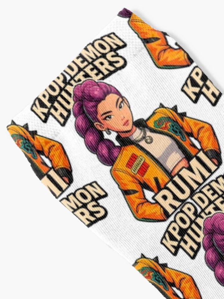 K-Pop Demon Hunters art Rumi Socks, Gift For Fan