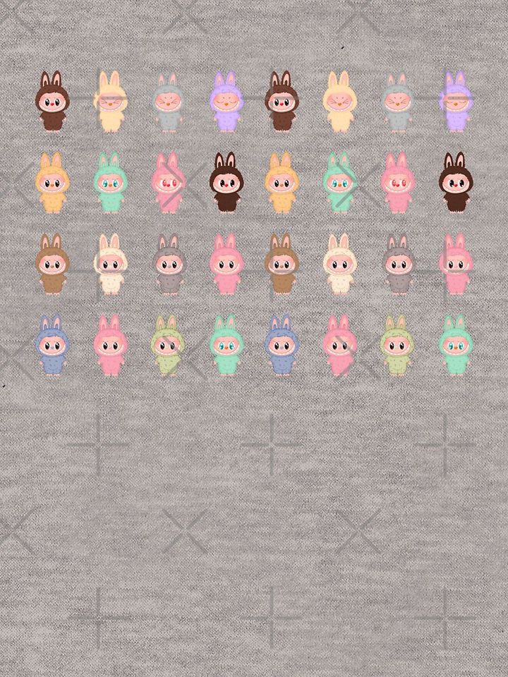 Micro Mini Labubu Sticker Bundle V2 Lightweight Hoodie