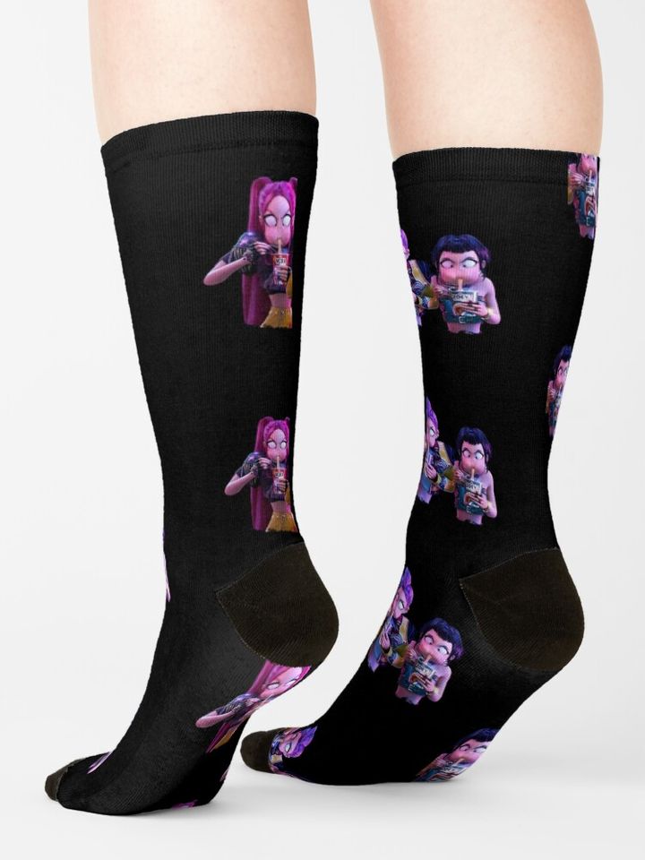 Ramen Kpop Huntrix Socks, Gift For Fan