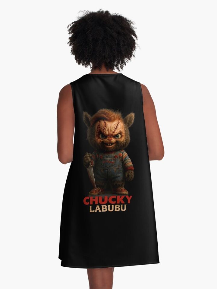 Chucky Labubu A-Line Dress, Gift for Her