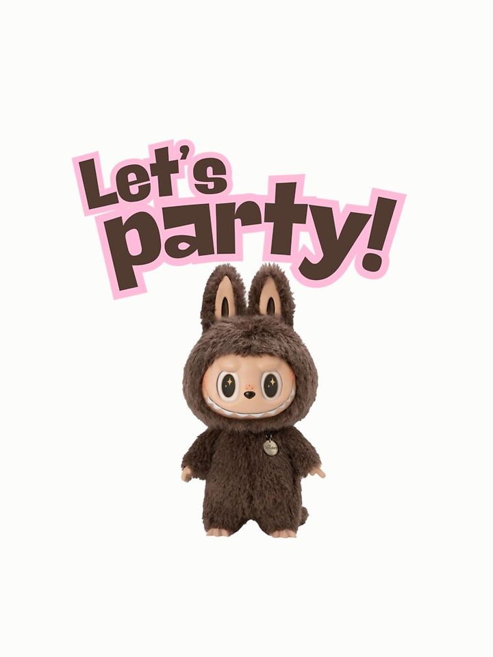 Let's party  labubu cute stickers  Pullover Sweatshirt