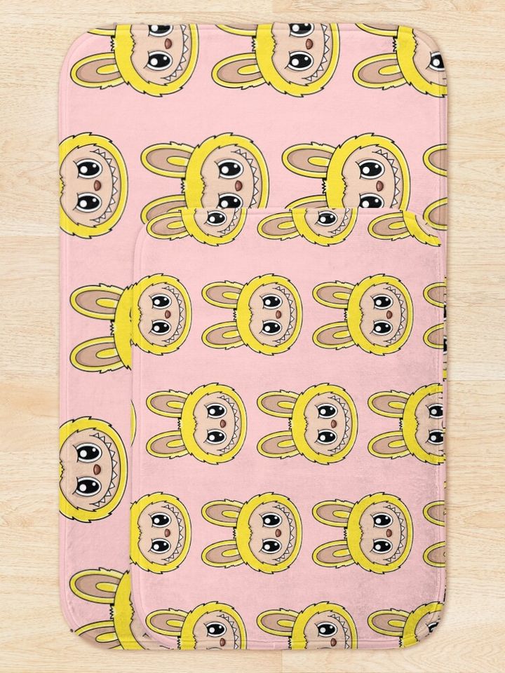 Cute Labubu Bath Mat, For Bathroom, For Kitchen