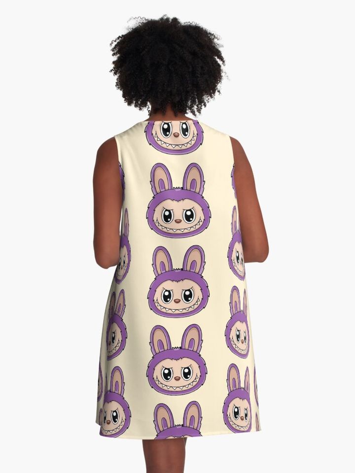 Cute Labubu A-Line Dress, Gift for Her