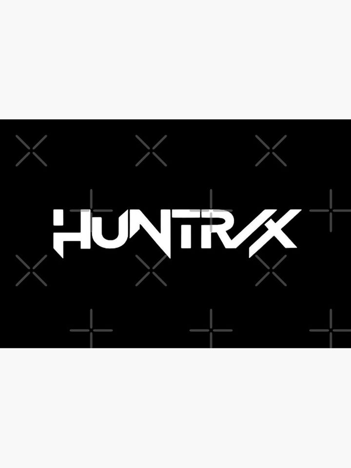 Huntr/x Logo - Plain White Zipper Pouch
