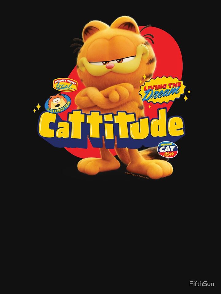 The Garfield Movie Cattitude Sassy Garfield Portrait Premium Sweatshirt
