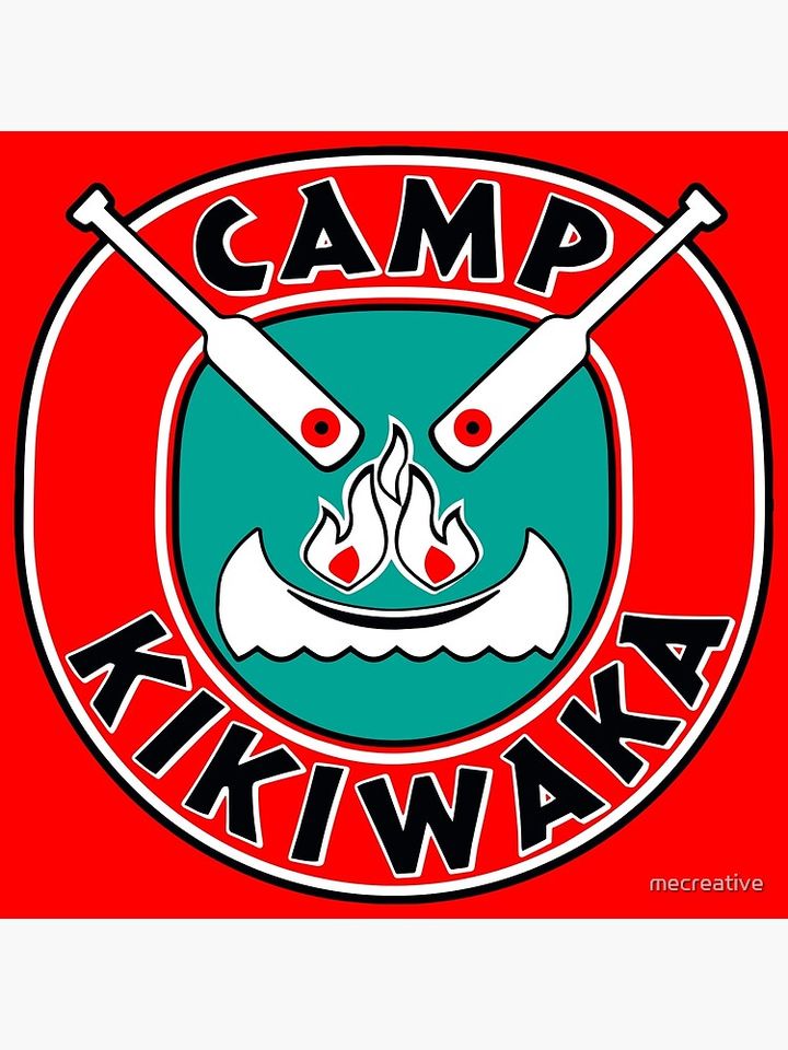 Camp Kikiwaka - Bunk'd - red background Premium Matte Vertical Poster