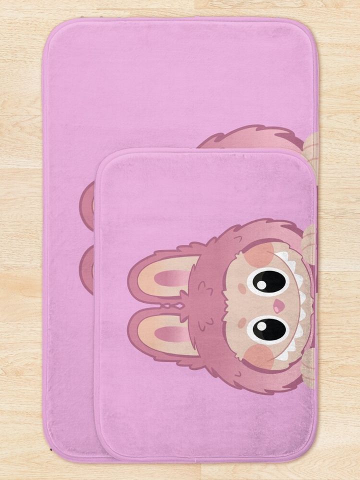 Labubu lychee berry peeker v2 Bath Mat, For Bathroom, For Kitchen