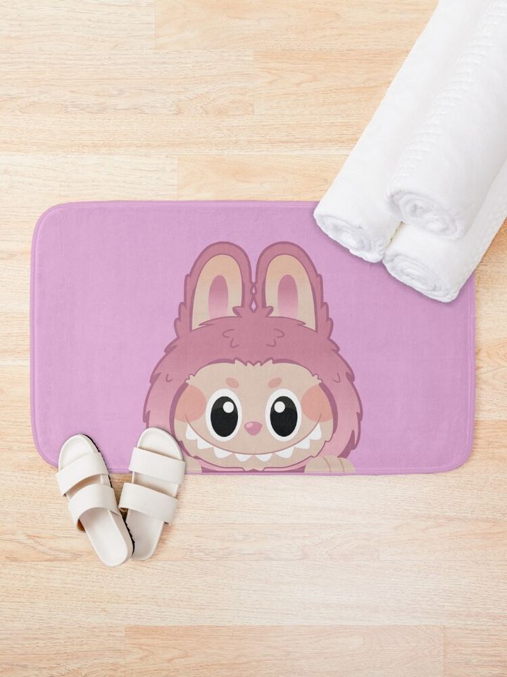 Labubu lychee berry peeker v2 Bath Mat, For Bathroom, For Kitchen