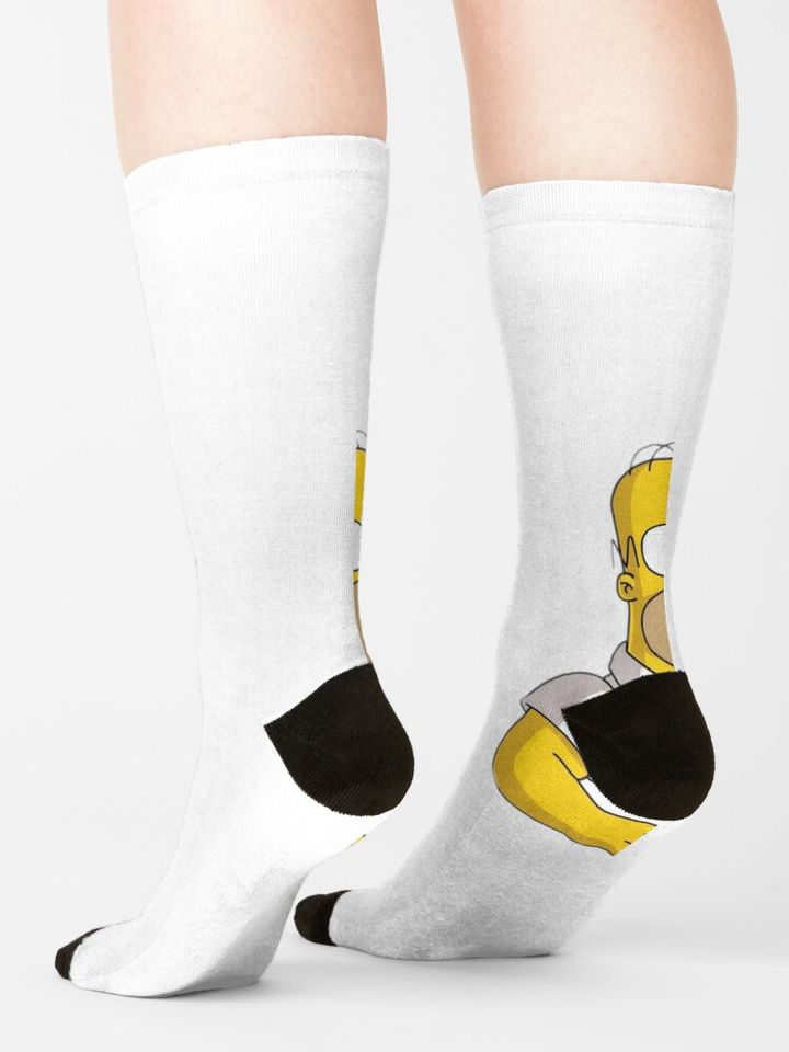 Homer Simpson Socks, Simpson Funny, Gift for Fan