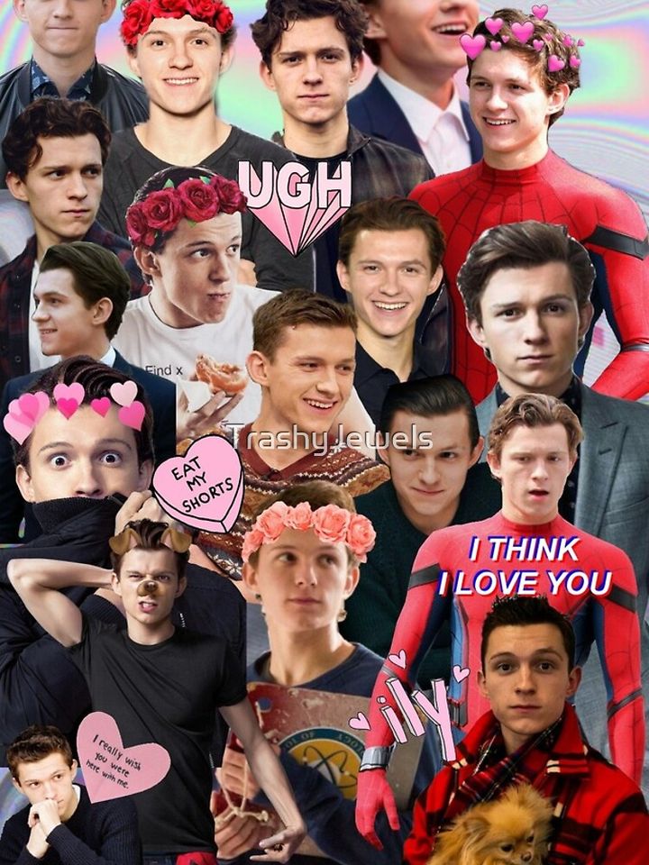Tom Holland Collage iPhone Case