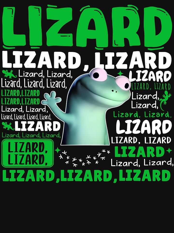 Lizard Lizard Lizard Meme, Titok Viral Meme Lizard, Lizard Button Meme Classic T-Shirt