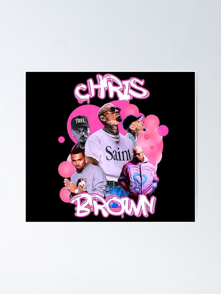 Chris Brown Concert Poster - Tour Music Wall Art Decor