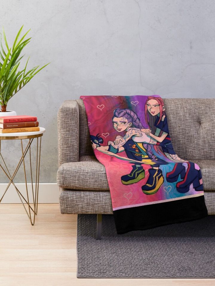 KPop Demon Hunters Fleece Blanket, Gift For Fan