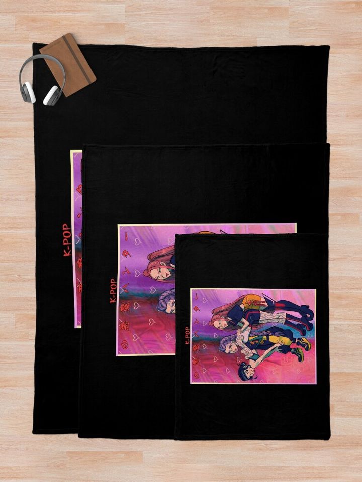 KPop Demon Hunters Fleece Blanket, Gift For Fan