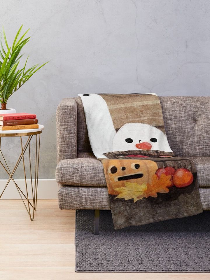 Apple Bobbing Throw Blanket