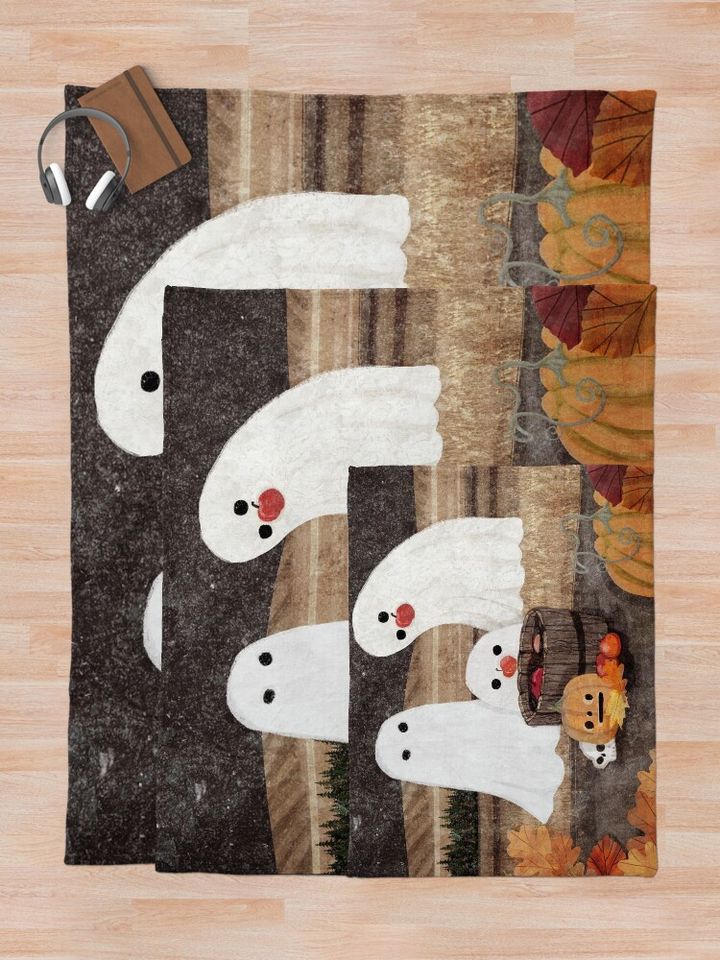 Apple Bobbing Throw Blanket