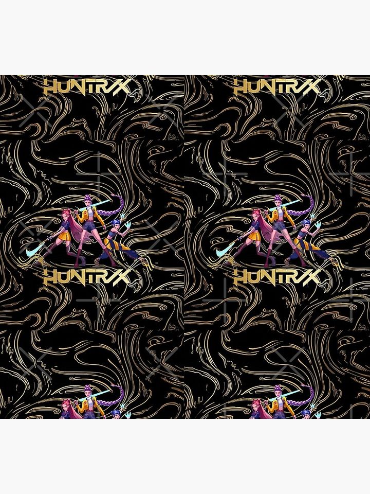 Huntrix gathered painting demon hunters golden flow Socks