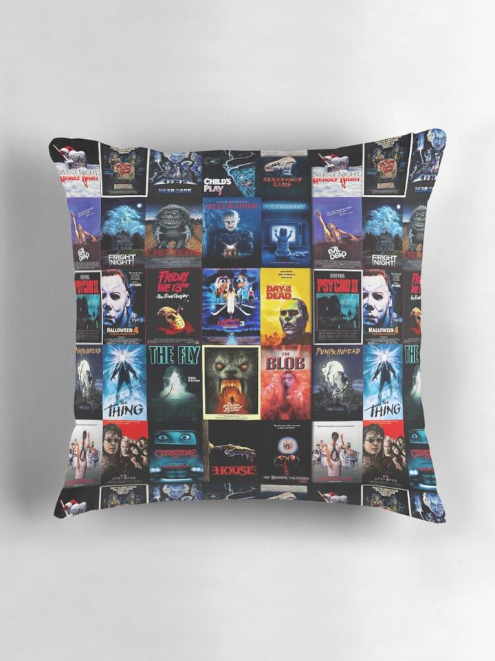 1980s Horror Classics  Pillow