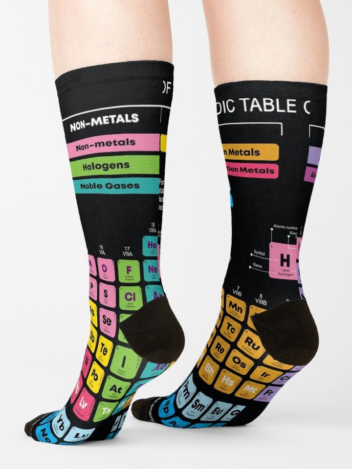 Periodic Table of the Elements Socks