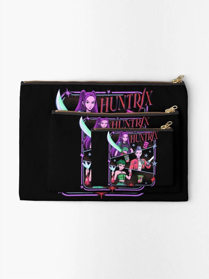Huntrix Kpop Demon Hunters Zipper Pouch