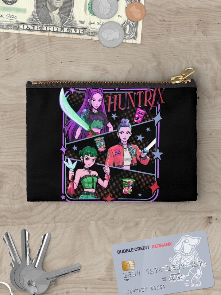 Huntrix Kpop Demon Hunters Zipper Pouch