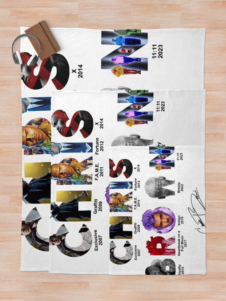Chris Brown Fleece Blanket
