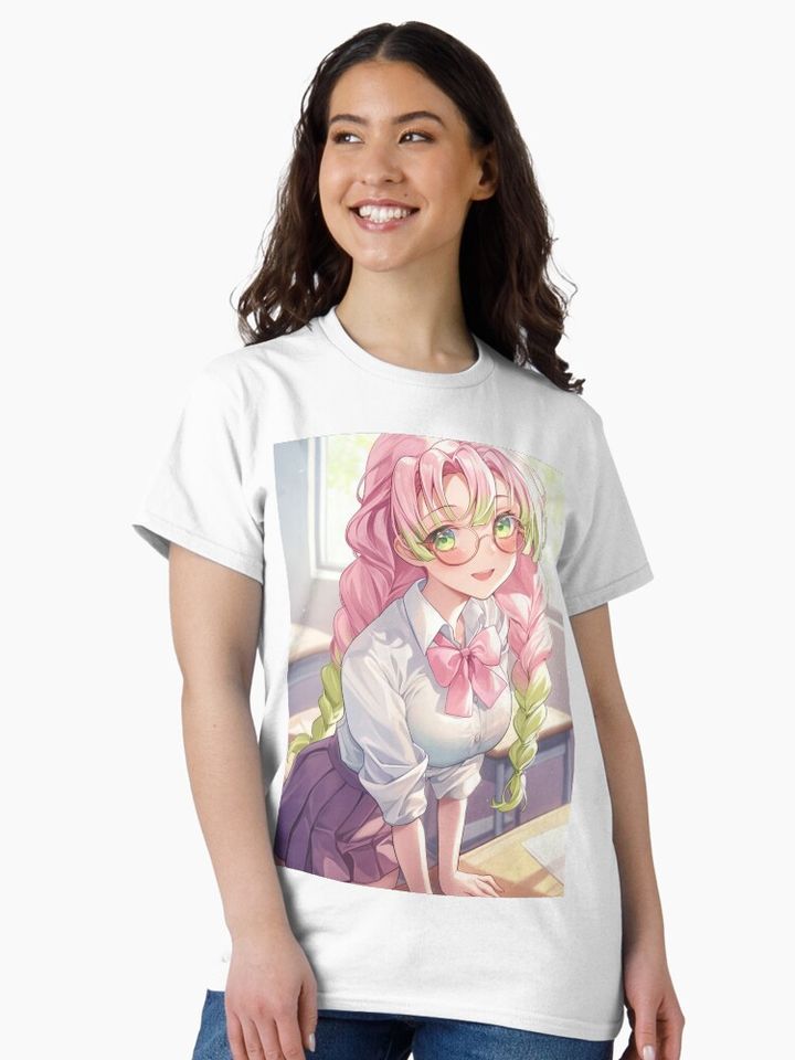 Mitsuri Classic T-Shirt, Fan Art Anime Design Classic T-Shirt