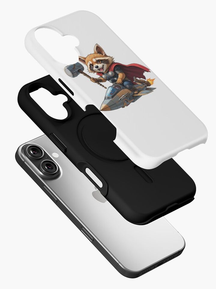 Corgi Avenger Corgi Thor Rocket: Heroic Intergalactic Duo iPhone Case