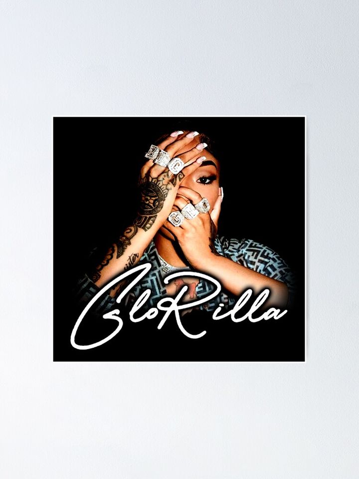 Silhouette Face Glorilla  Poster