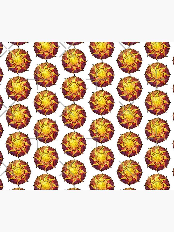 Stained Glass Tangled Sun Throw Blanket