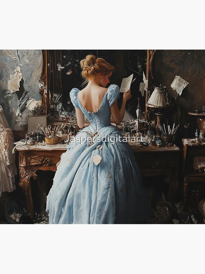 Cinderellas Mirror Throw Blanket