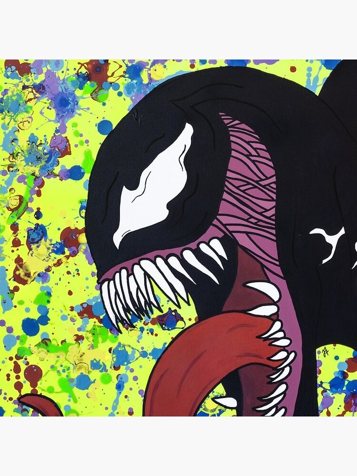 Symbiote Splatter Pillow