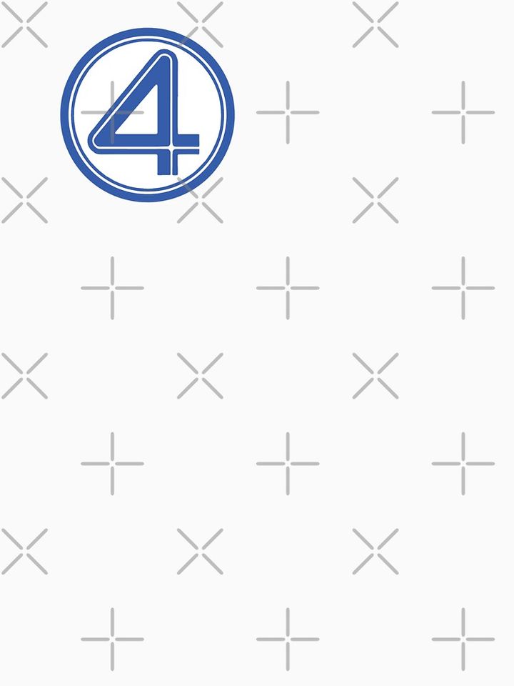 Fantastic Four Superhero Logo Graphic Tee