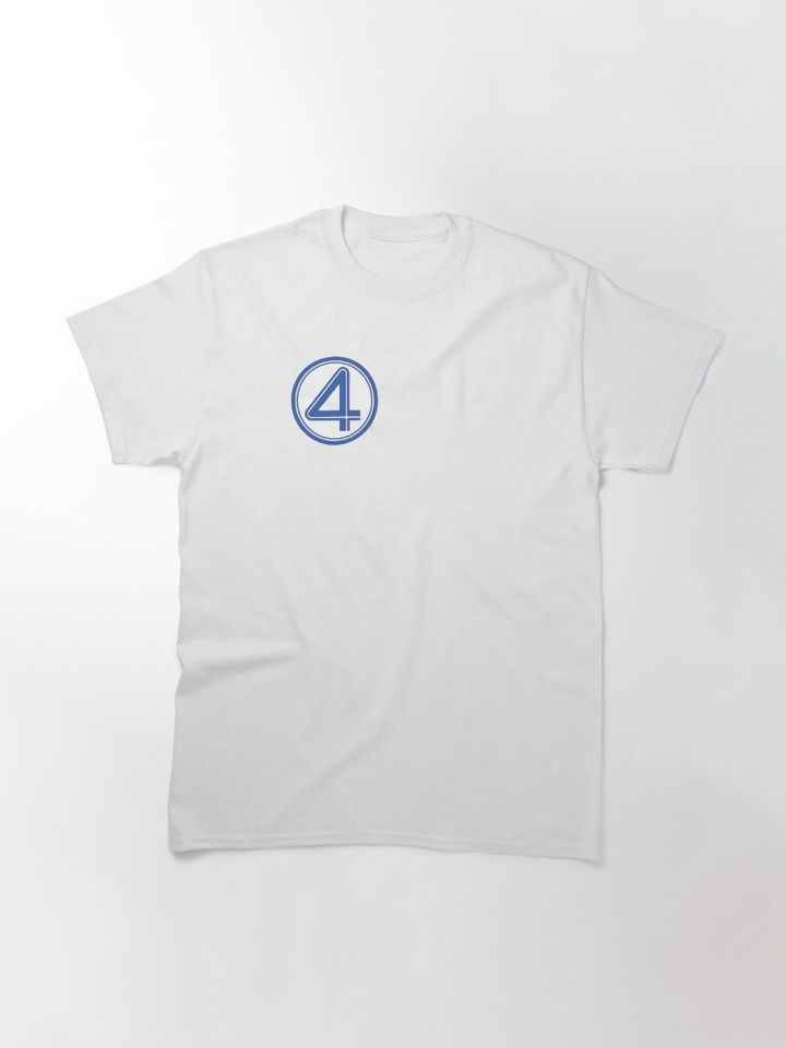 Fantastic Four Superhero Logo Graphic Tee