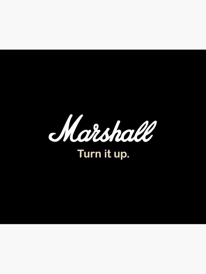 Marshall Turn it up. Throw Blanket