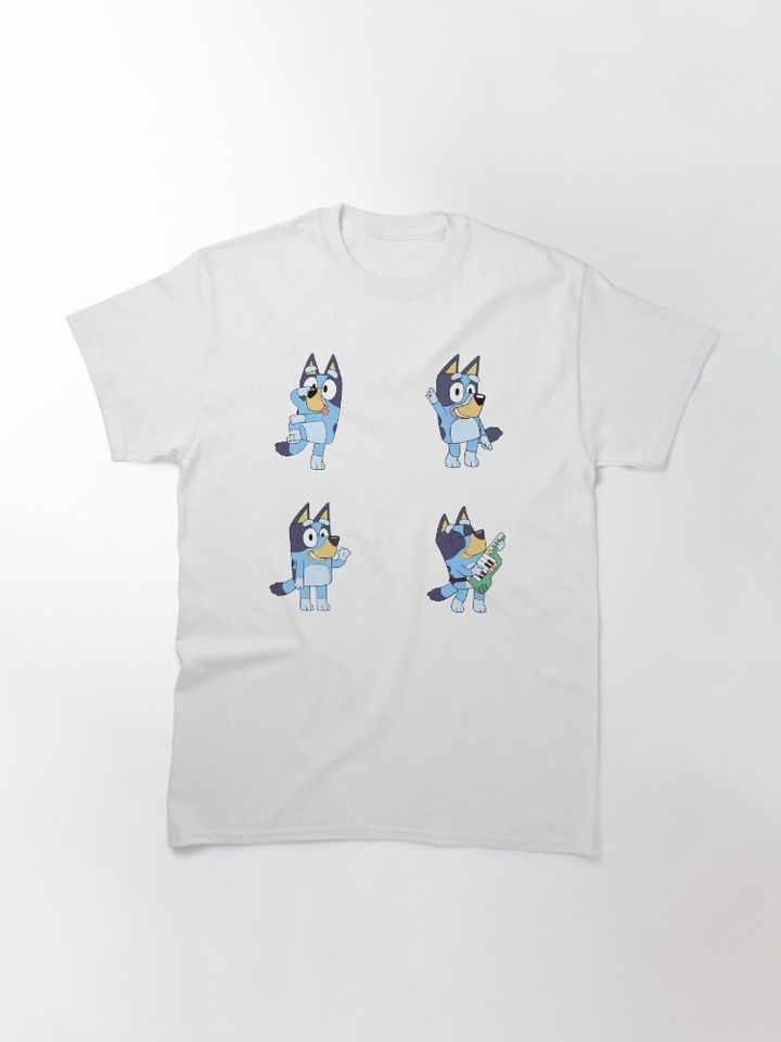 BlueyDad Characters, Bandit Heeler Set Classic T-Shirt