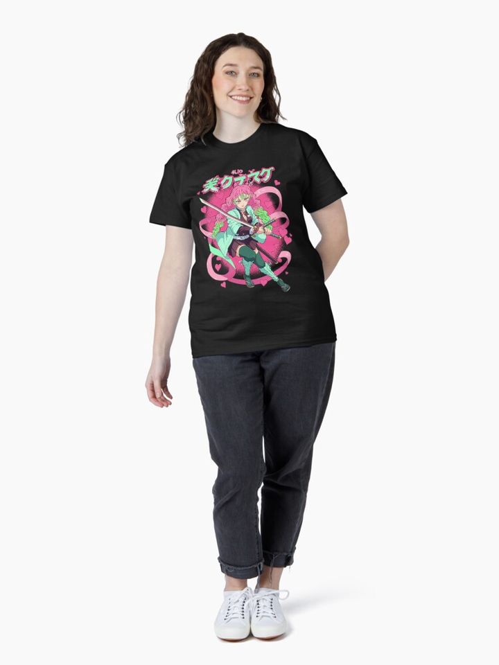 Mitsuri kanroji  Classic T-Shirt, Fan Art Anime Design Classic T-Shirt