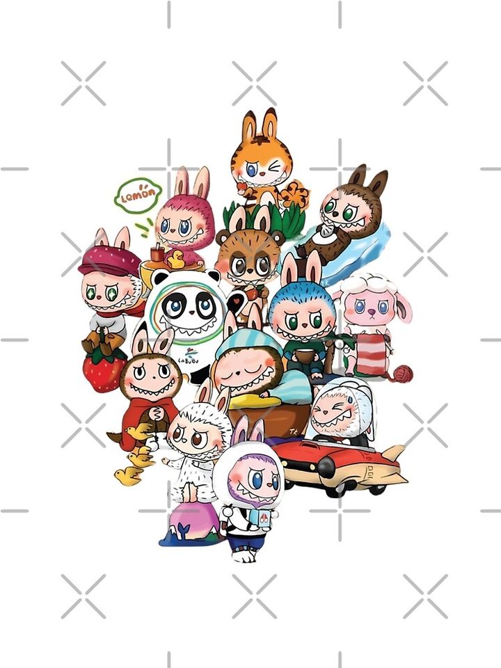 labubu and friends A-Line Dress, Gift for Her