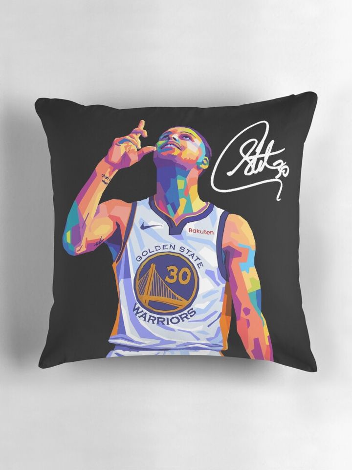 Stephen Curry Inspirational Wpap Art Pillow, Basketball Gift, Gift for Fan