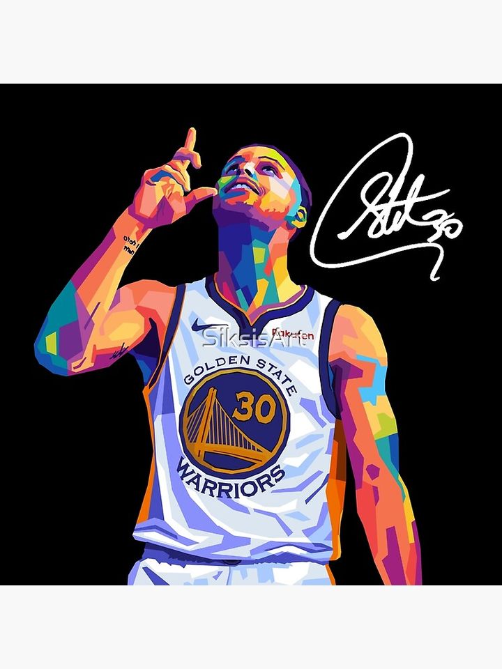 Stephen Curry Inspirational Wpap Art Pillow, Basketball Gift, Gift for Fan