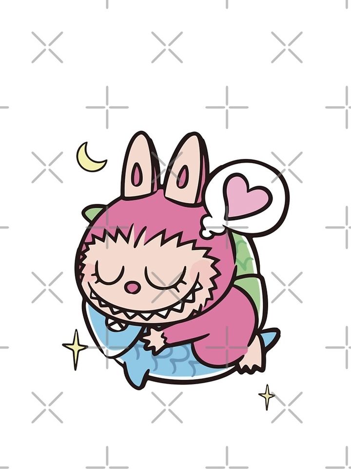 Sleepy Labubu A-Line Dress, Gift for Her
