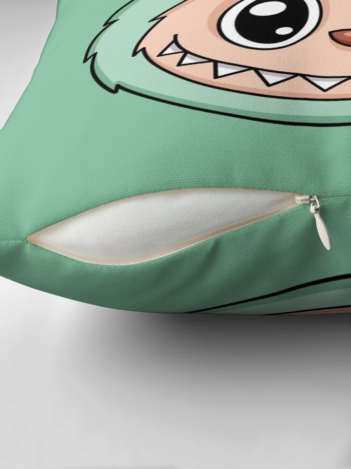 Labubu Green Grape Cute Character Pillow, Cute Labubu Pillows Gift, Gift for Fan