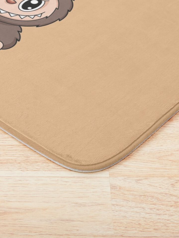 Labubu Chesnut Cocoa Cute Character Bath Mat, For Bathroom, For Kitchen