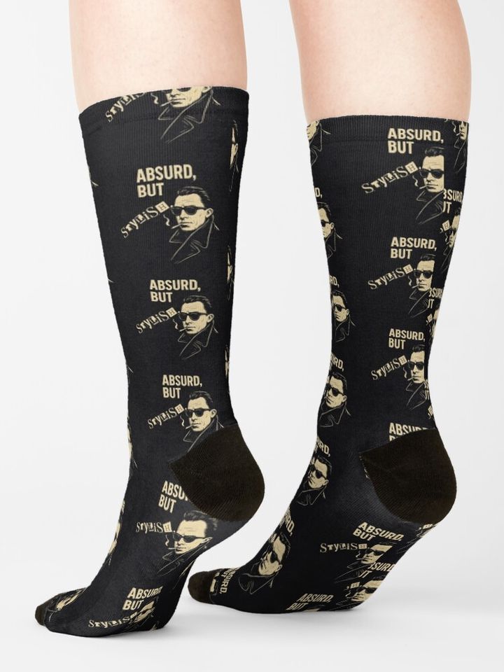 Camus - Absurd But Stylish - Fun Philosophy Meme Gift Socks