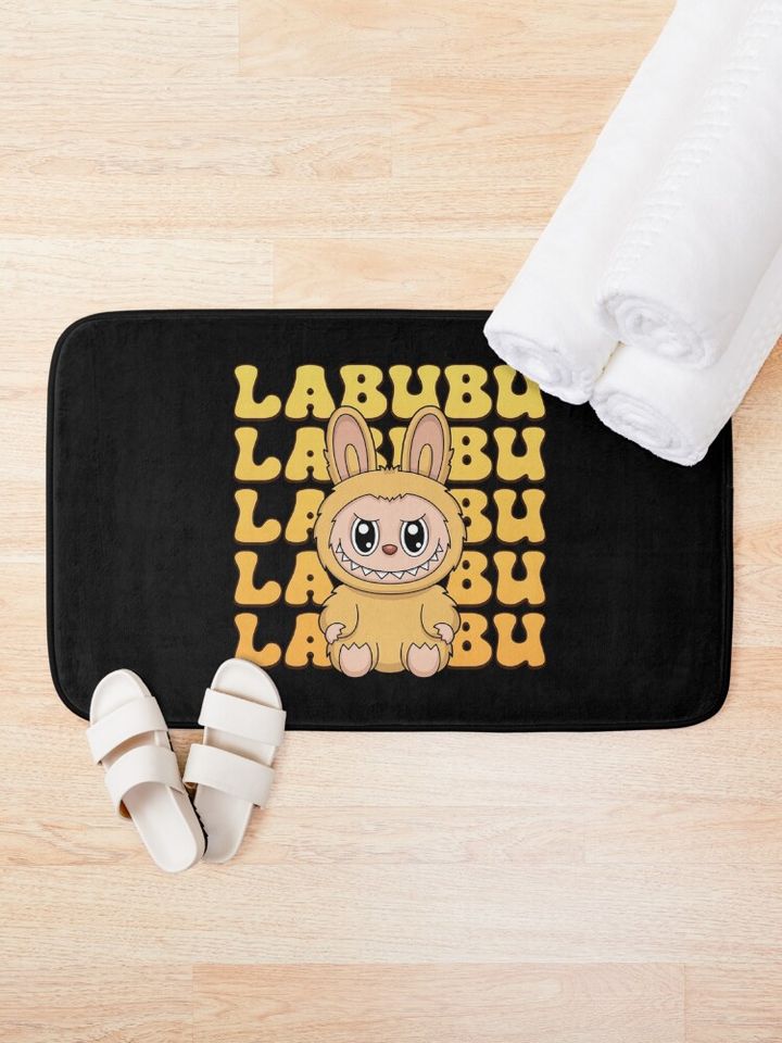 Labubu Baba Bath Mat, For Bathroom, For Kitchen