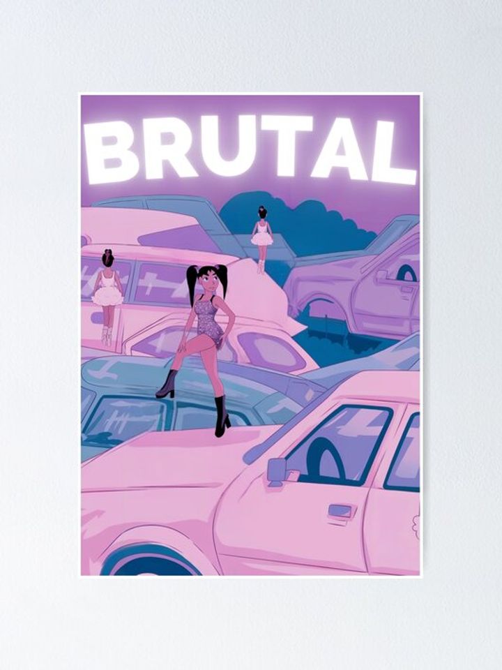 Olivia Rodrigo Fan Art Inspired by brutal Poster