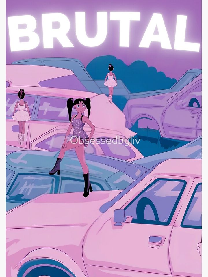 Olivia Rodrigo Fan Art Inspired by brutal Poster