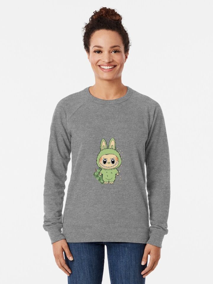 Green Grape Labubu Lightweight Sweatshirt