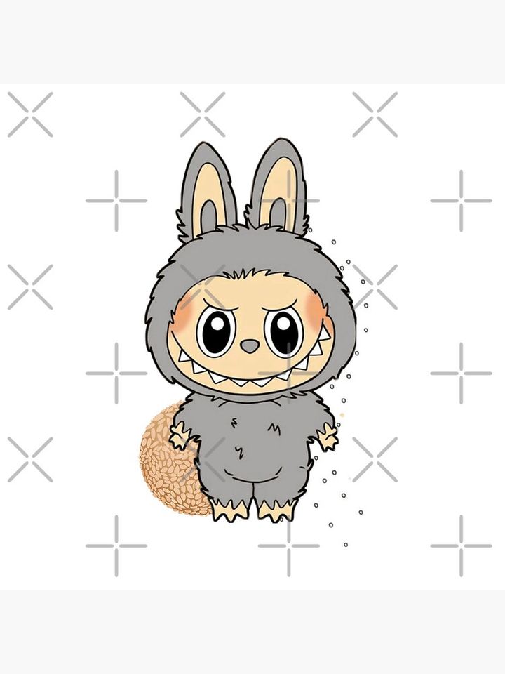 Sesame Bean Labubu Pillow, Cute Labubu Pillows Gift, Gift for Fan