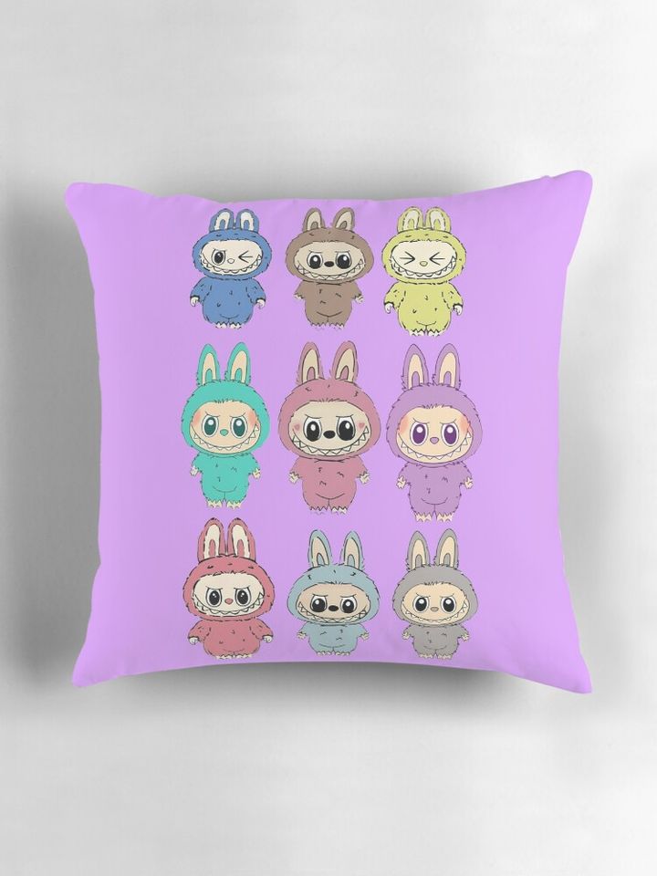 Labubu Pillow, Cute Labubu Pillows Gift, Gift for Fan